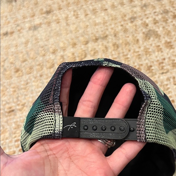 Grace Folly Camo Trucker Hat with Black Patch - Picture 4 of 9